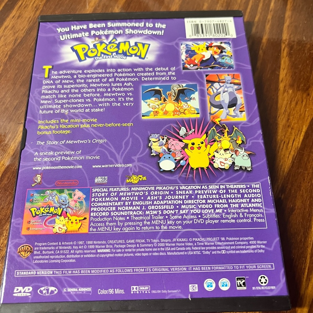 Pokémon Media Lot - The great Race (VHS), Mew 2 vs Mew (DVD), Pokémon All Stars - Picture 6 of 12